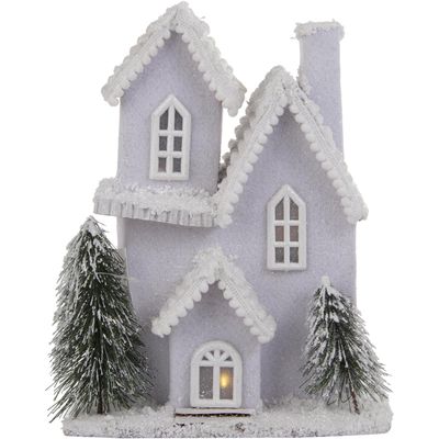 CASA C/ LUZ LED 18x16x25cm