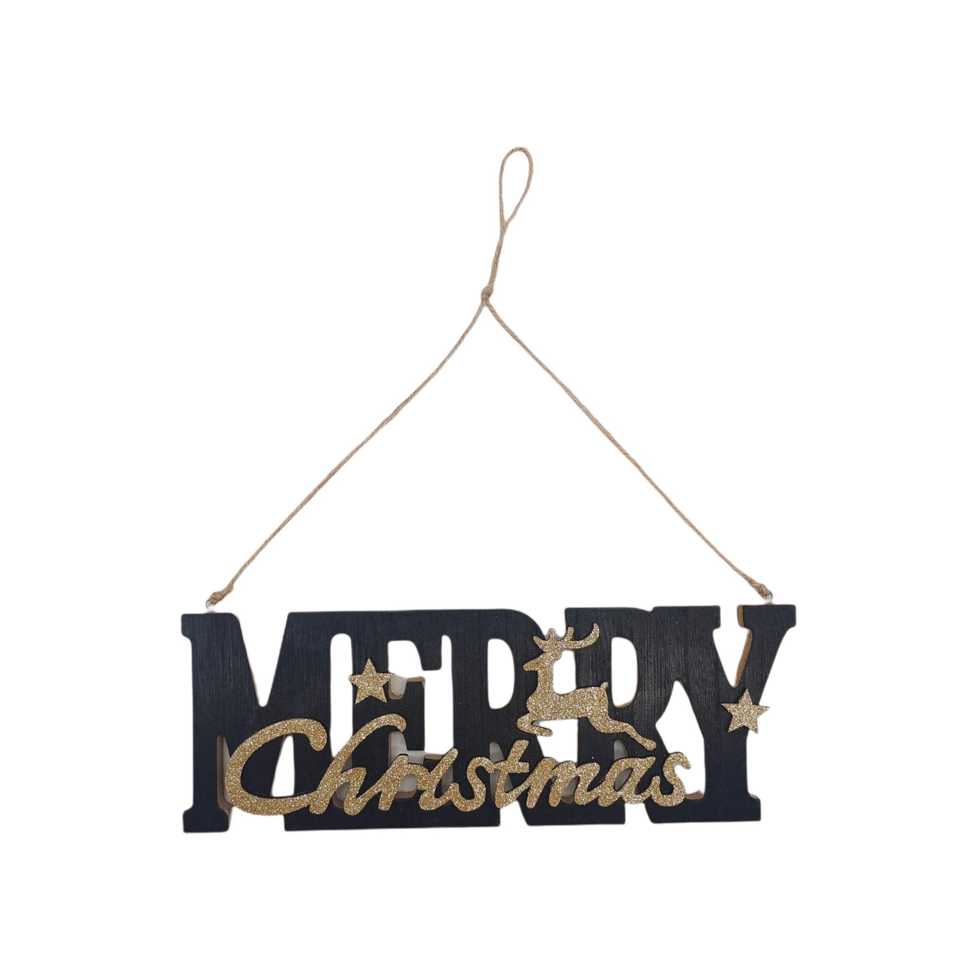 MERRY CHRISTMAS HANGING DECORATION - 201-2500134