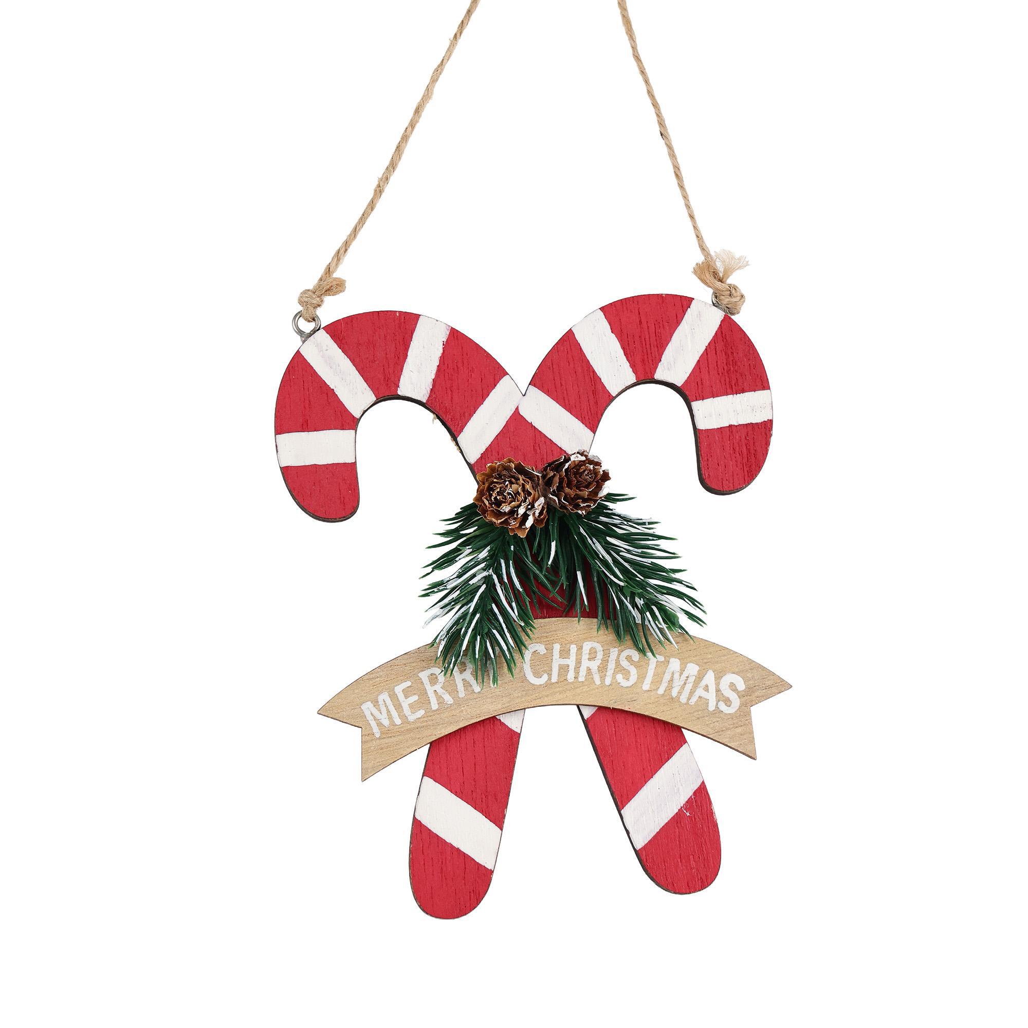 WOODEN SLEIGH HANGING DECORATION - 201-2500562