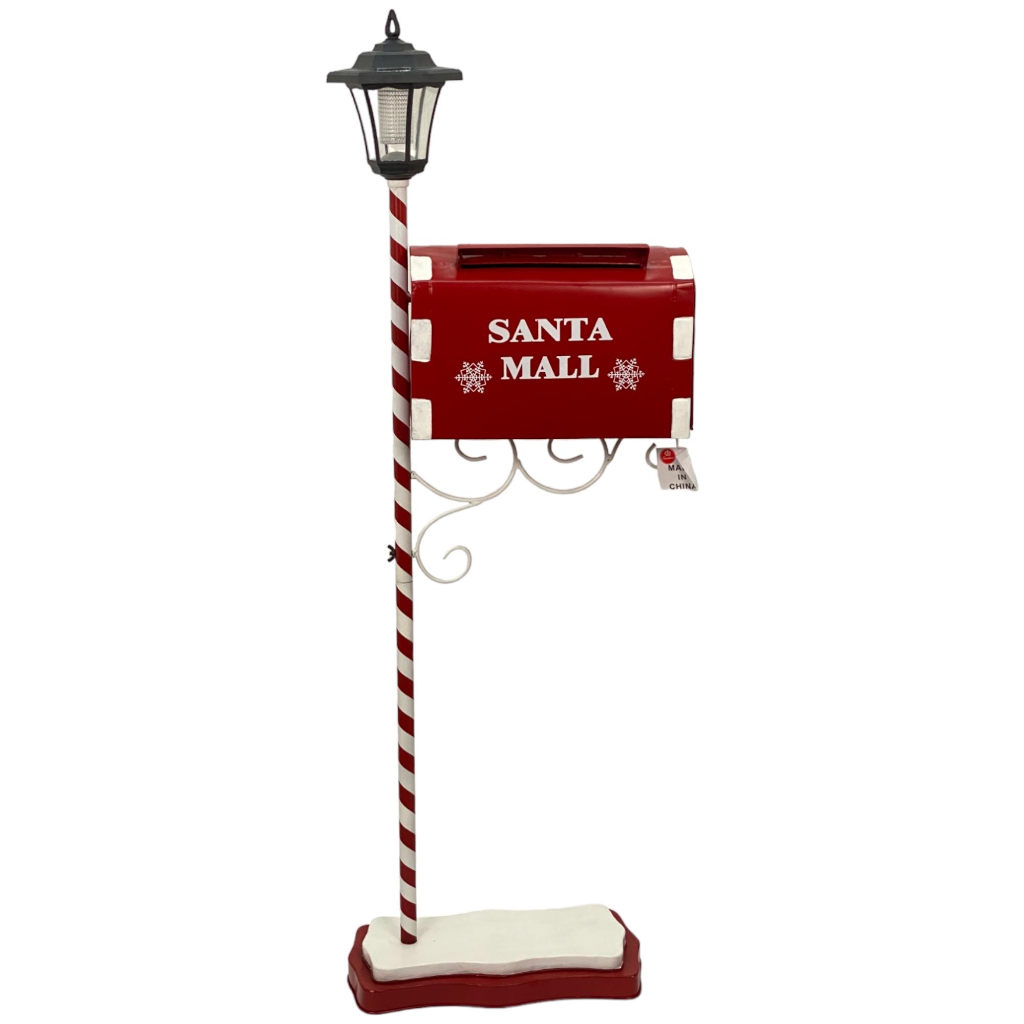 IRON MAIL BOX W/LIGHT (USE 1PC"AA"  SOLAR BATTERY INCLUDED) - 201-4600060