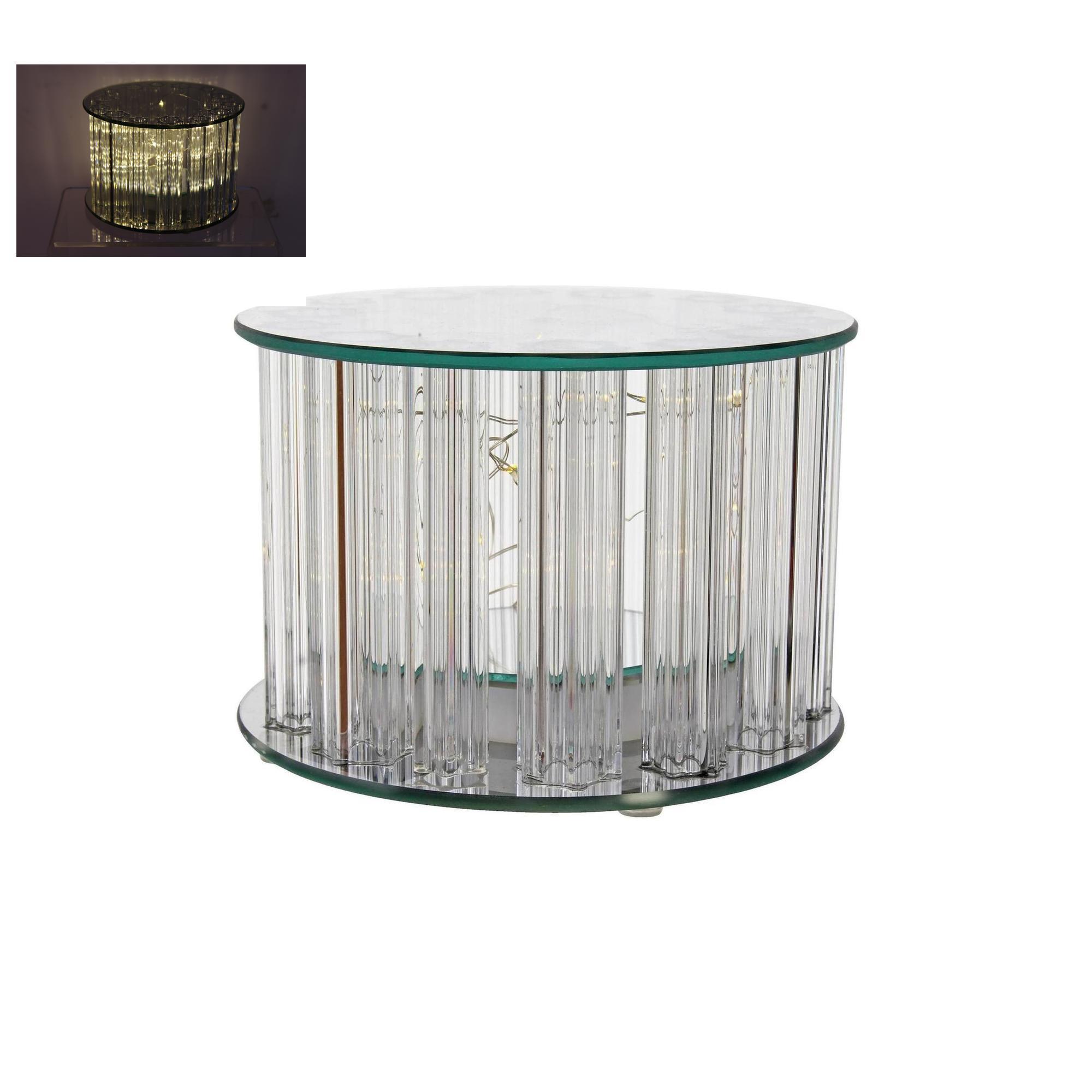 BASE COM LUZ/BASTÃO D15XH10CM - 201-5300025B