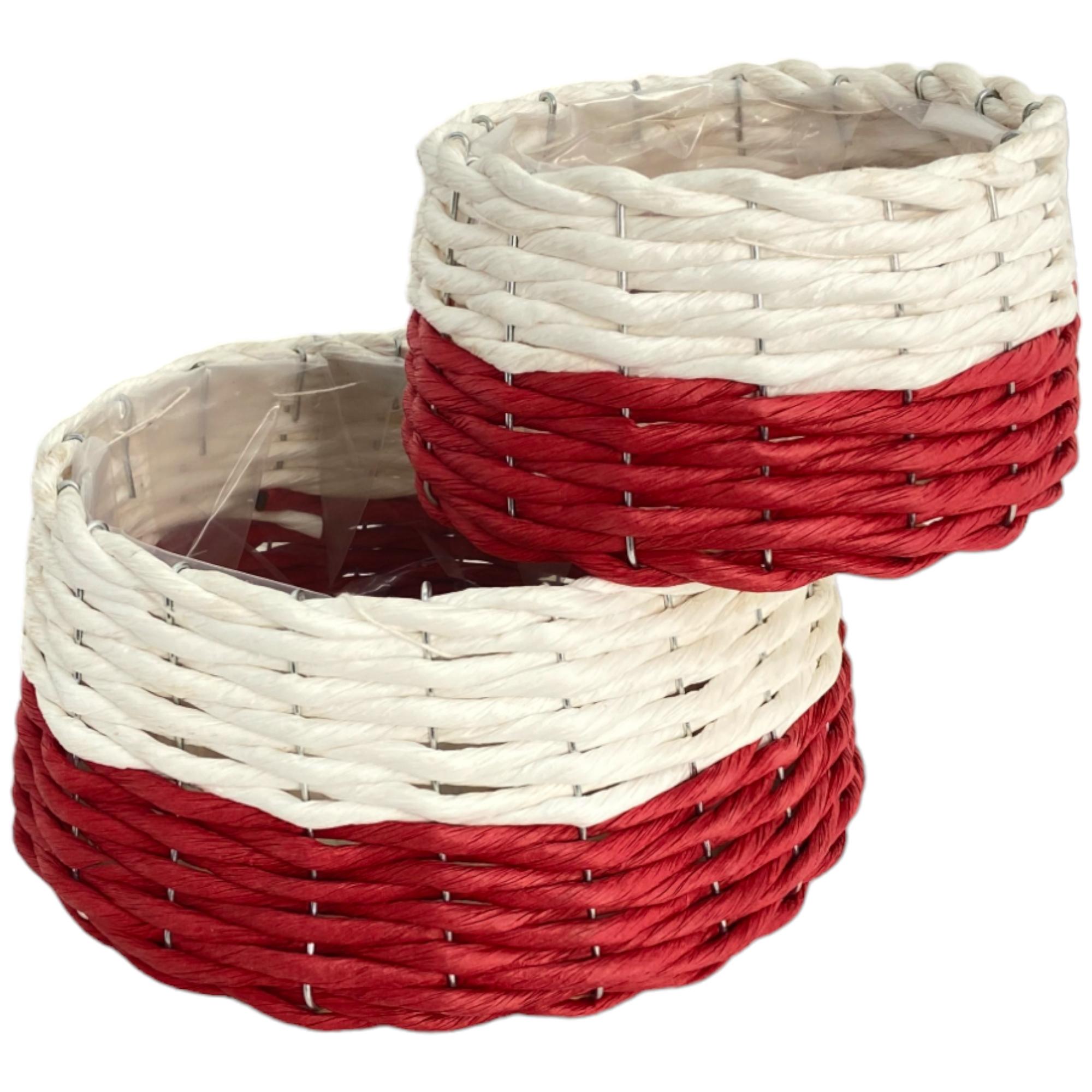SET OF 2 GRASS BASKETS - 201-6100078