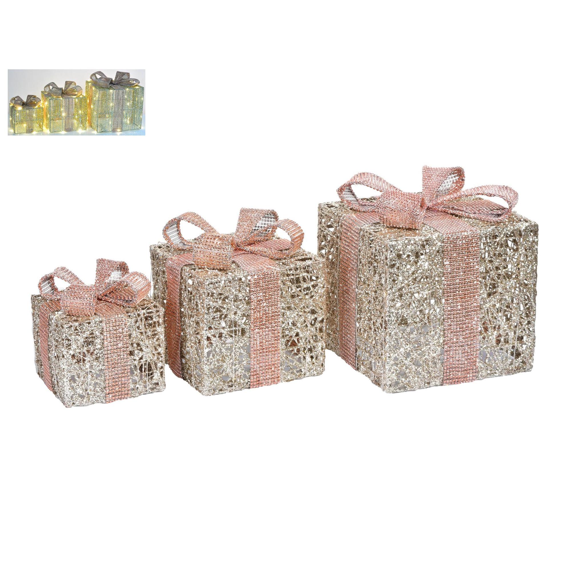 SET OF 3 COTTON GIFT BOXES WIT - 201-7200002B