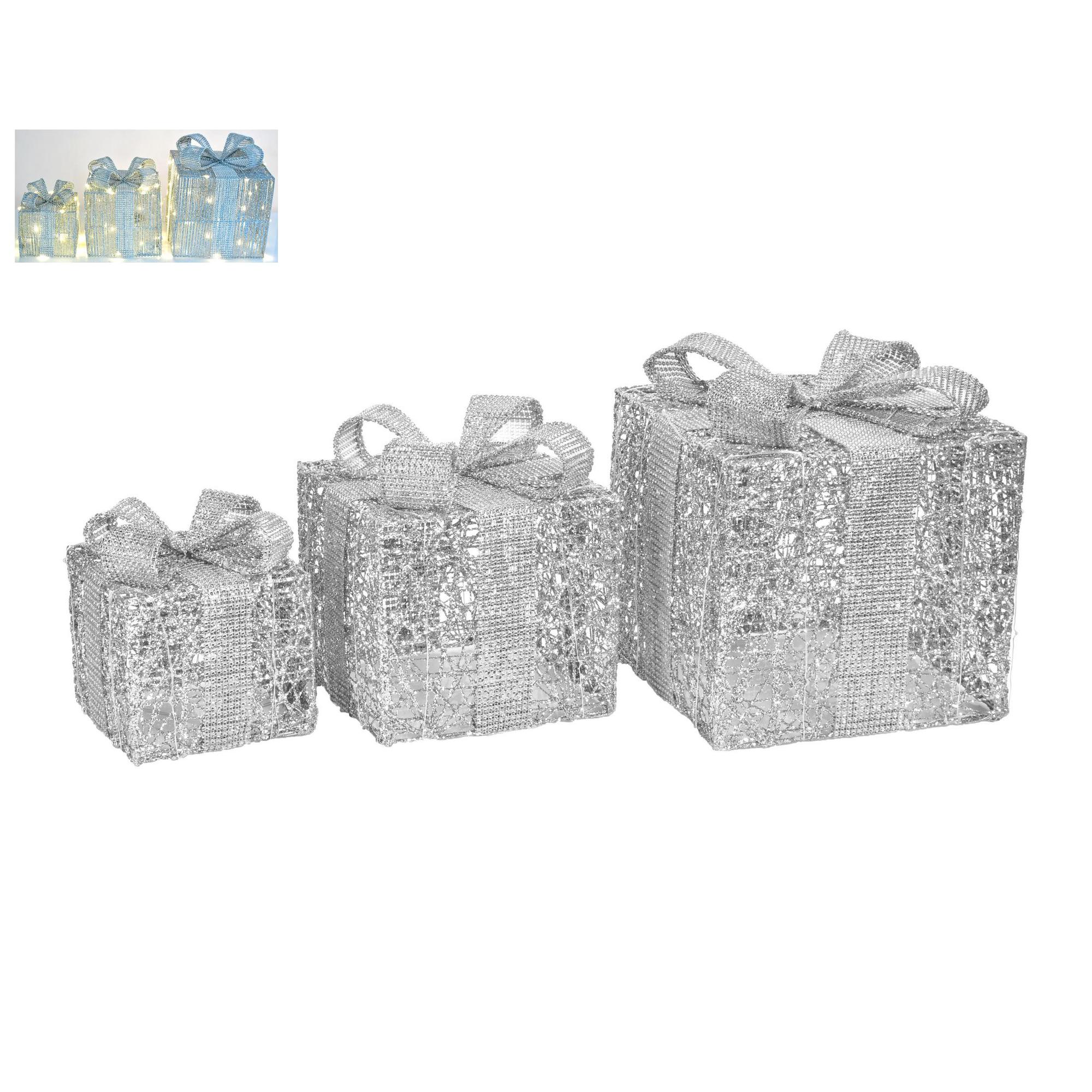 SET OF 3 COTTON GIFT BOXES WIT - 201-7200003B