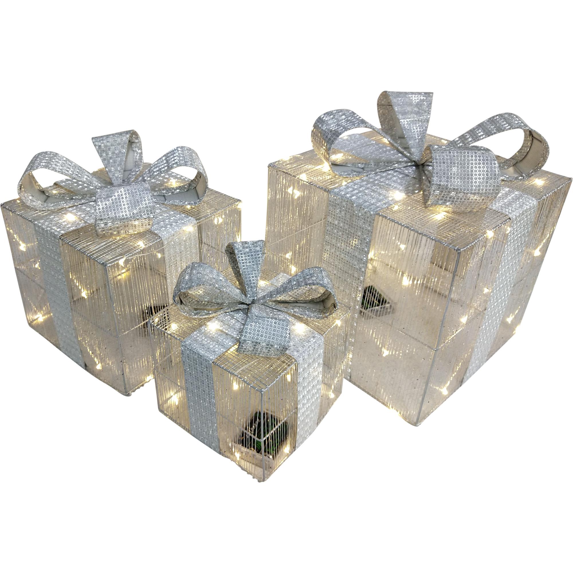 WIRE / THREAD GIFTBOXES WITH COOPER WIRE LIGHT (BATTERIES NO - 201-7200053