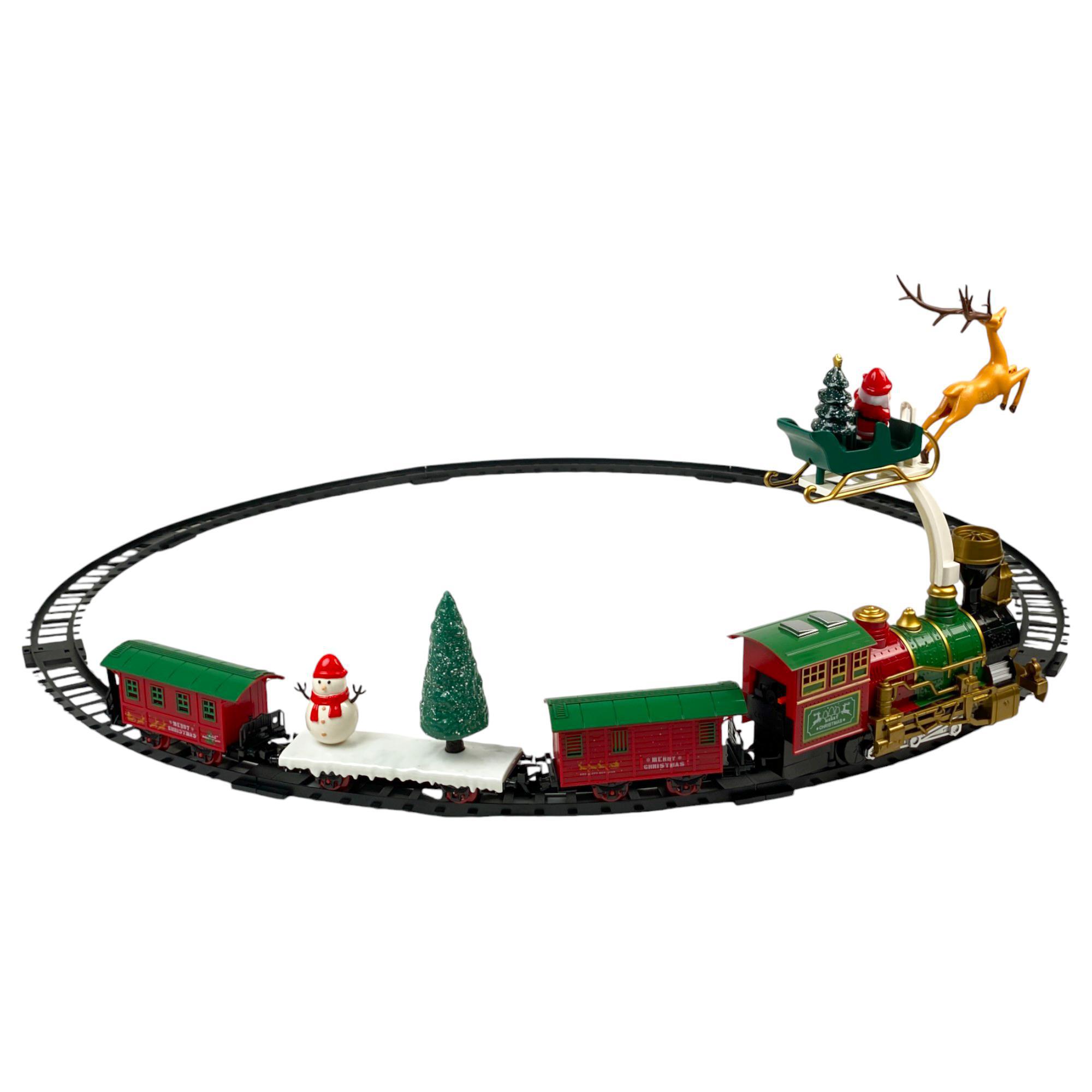 CHRISTMAS TRAIN WITH LIGHTSOUND 14PCS - 201-7800107B