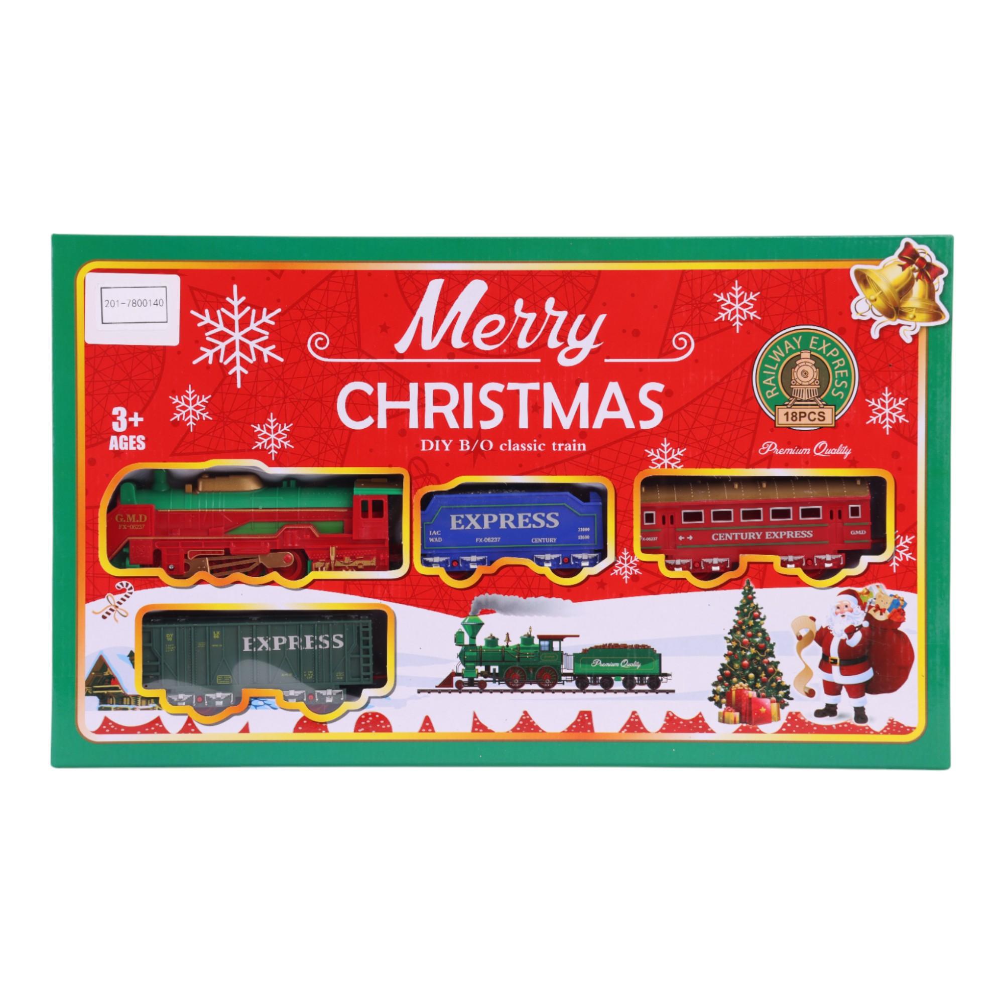 Christmas train with light 18pcs - 201-7800140B