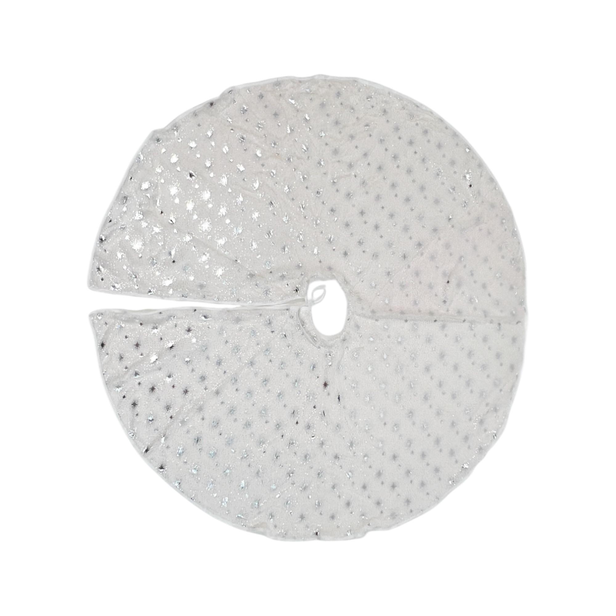 TREE SKIRT WITH FOILED STAR PRNTING - 201-8900642