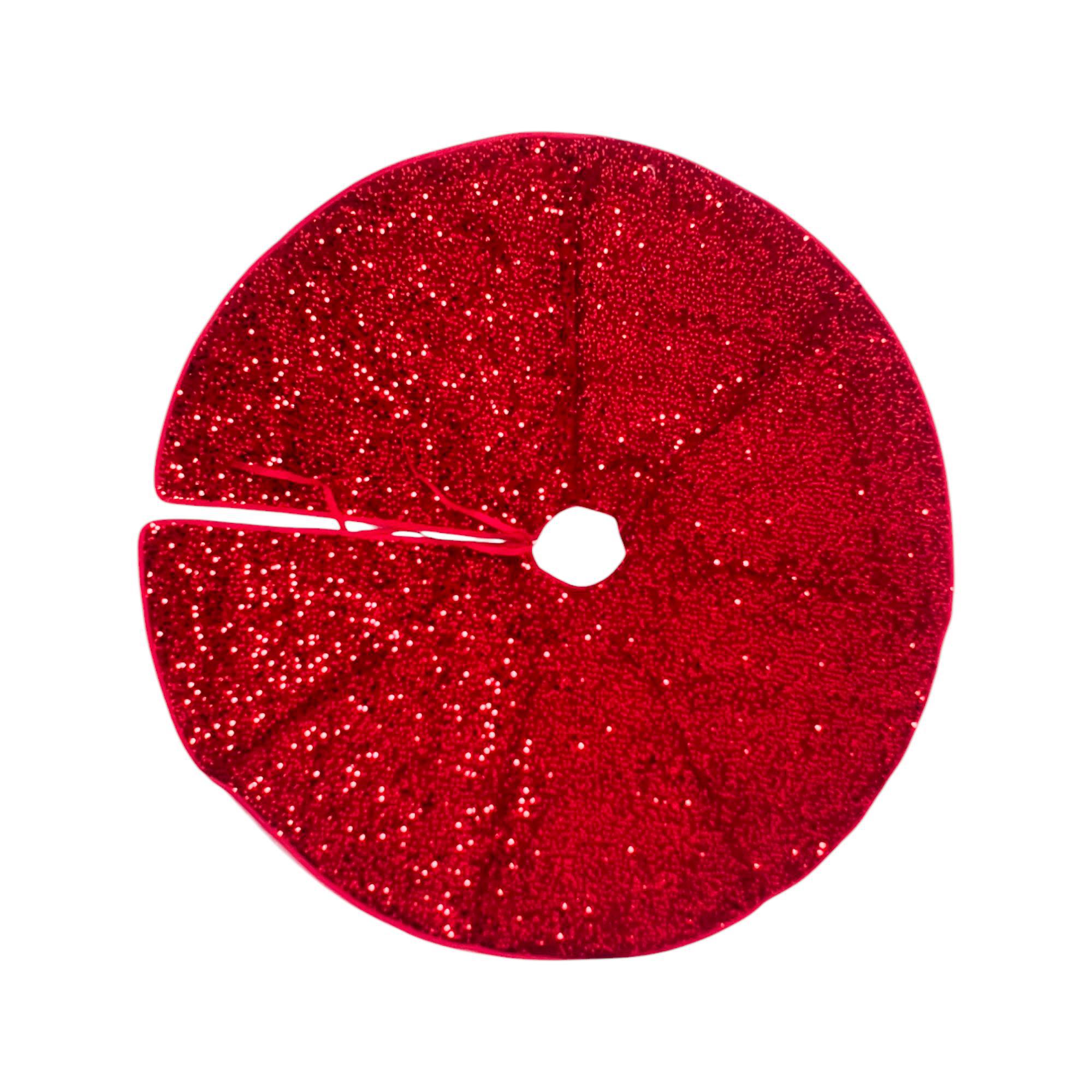 TREE SKIRT WITH RED SEQUINS - 201-8900645