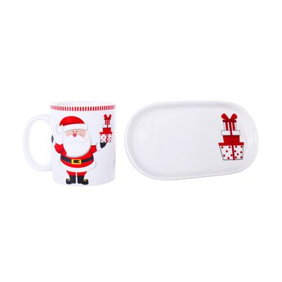 JG TAZA C/PLATO 2pz MUG:12X8X9