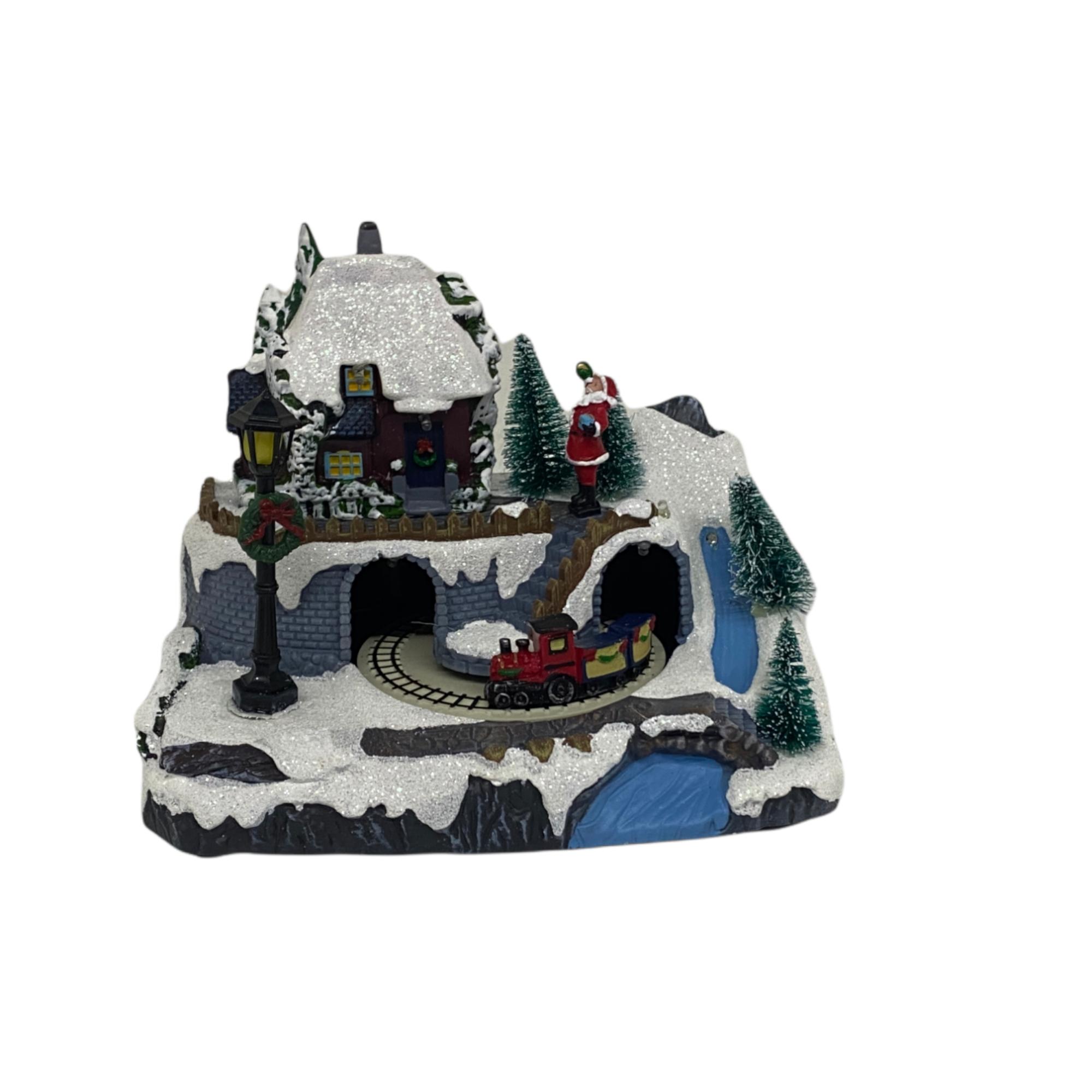 PLASTIC HOUSE W/LED LIGHT ANDMOVEMENT (USE 3PCS 1.5V "AA" B - 201-9500025