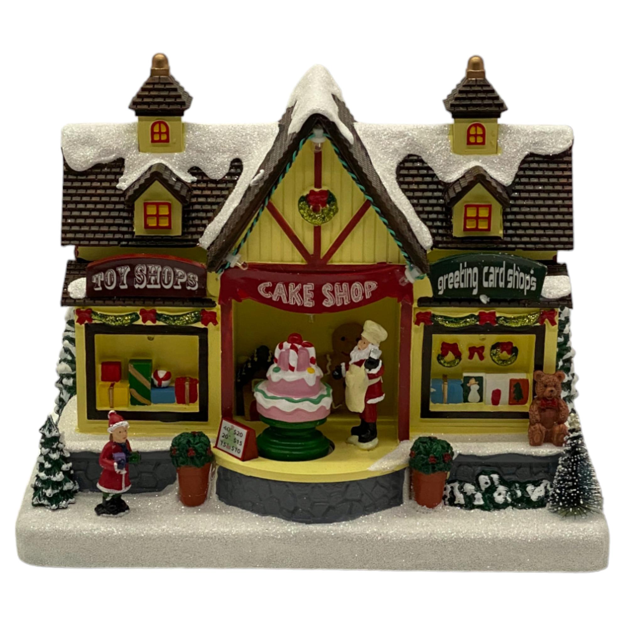 PLASTIC CAKE SHOP W/LED LIGHTAND MOVEMENT (USE 3PCS 1.5V "A - 201-9500068