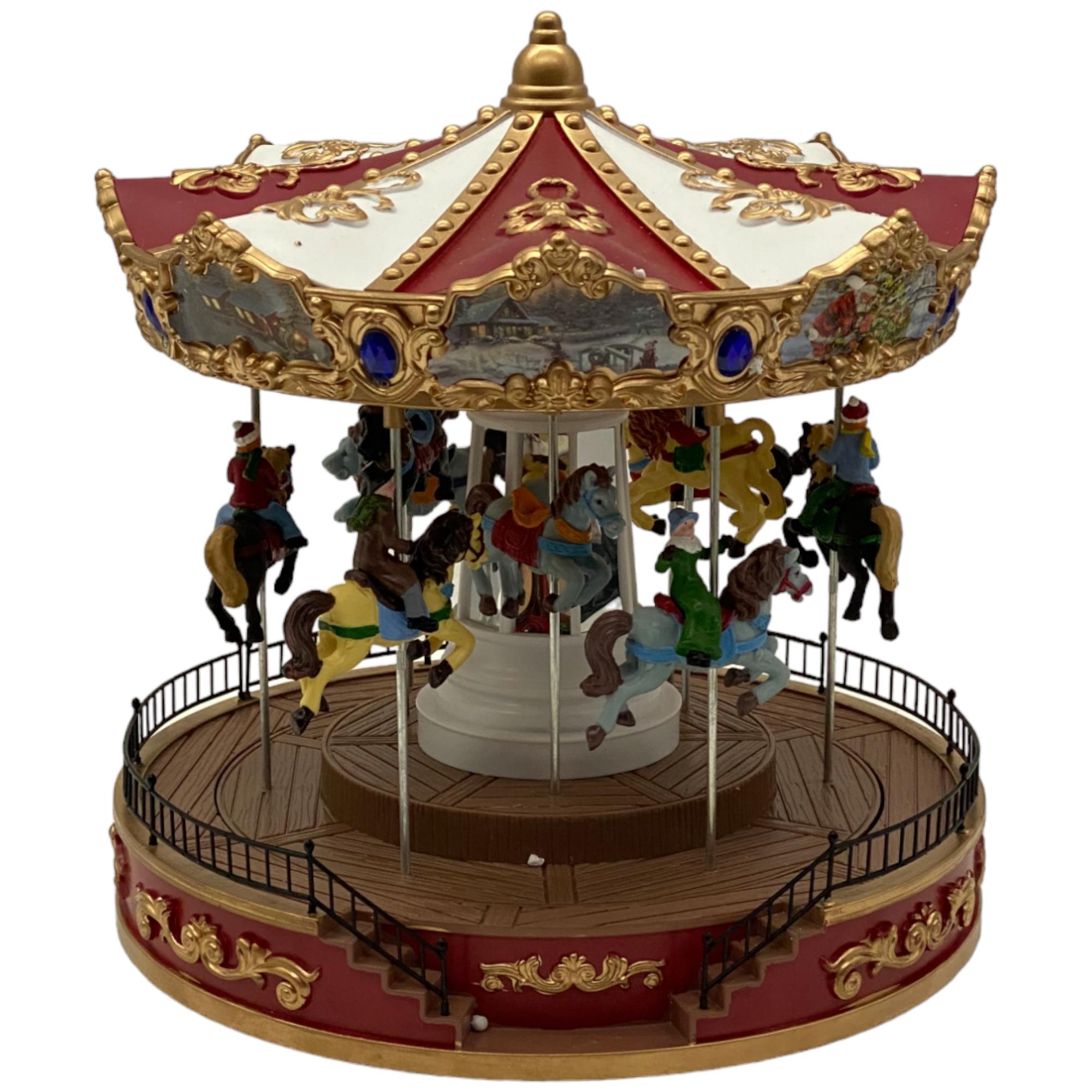 PLASTIC CAROUSEL W/LED LIGHT AND MOVEMENT (USE 3PCS 1.5V "AA - 201-9500074