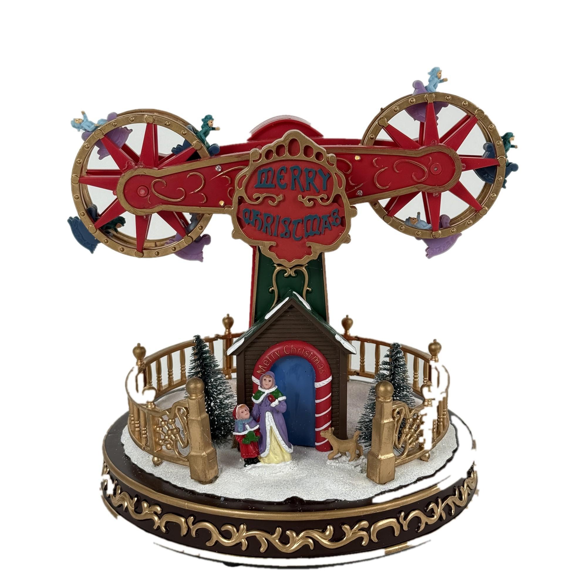 PLASTIC TWO FERRIS WHEEL W/LEDLIGHT - 201-9500112U