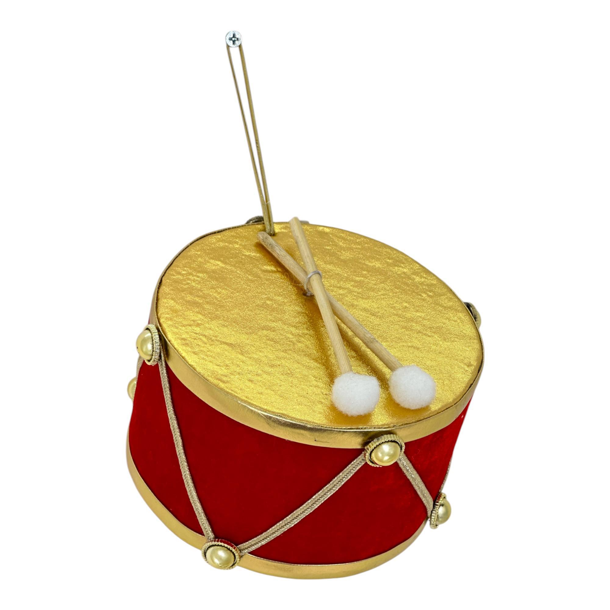 HANGING DRUMRED15X15X10CM - 202-0400037