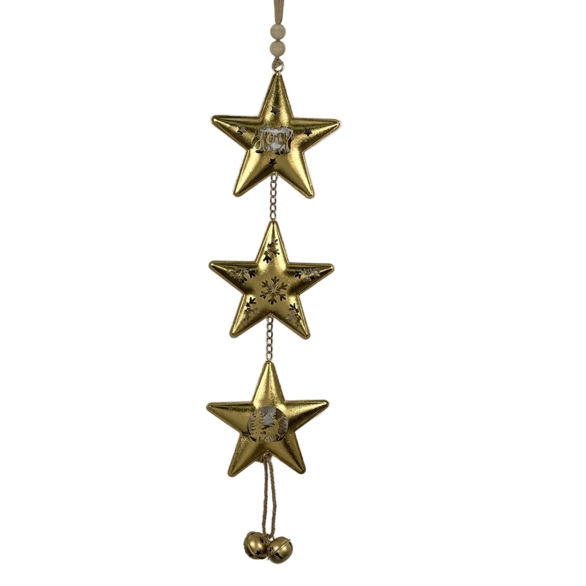 METAL STAR BELL HANGING - 202-1900078