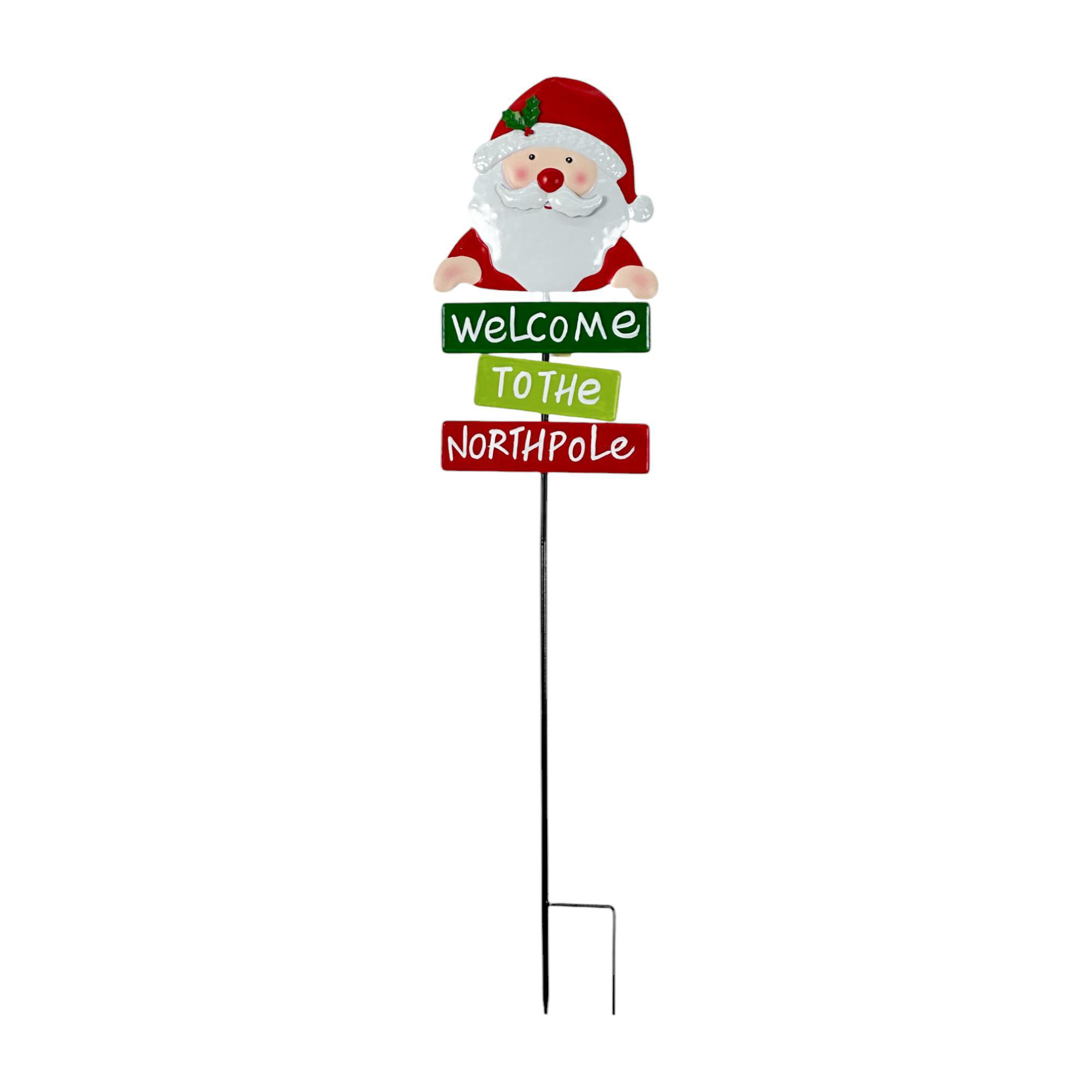 METAL SANTA STAKE - 202-2000008