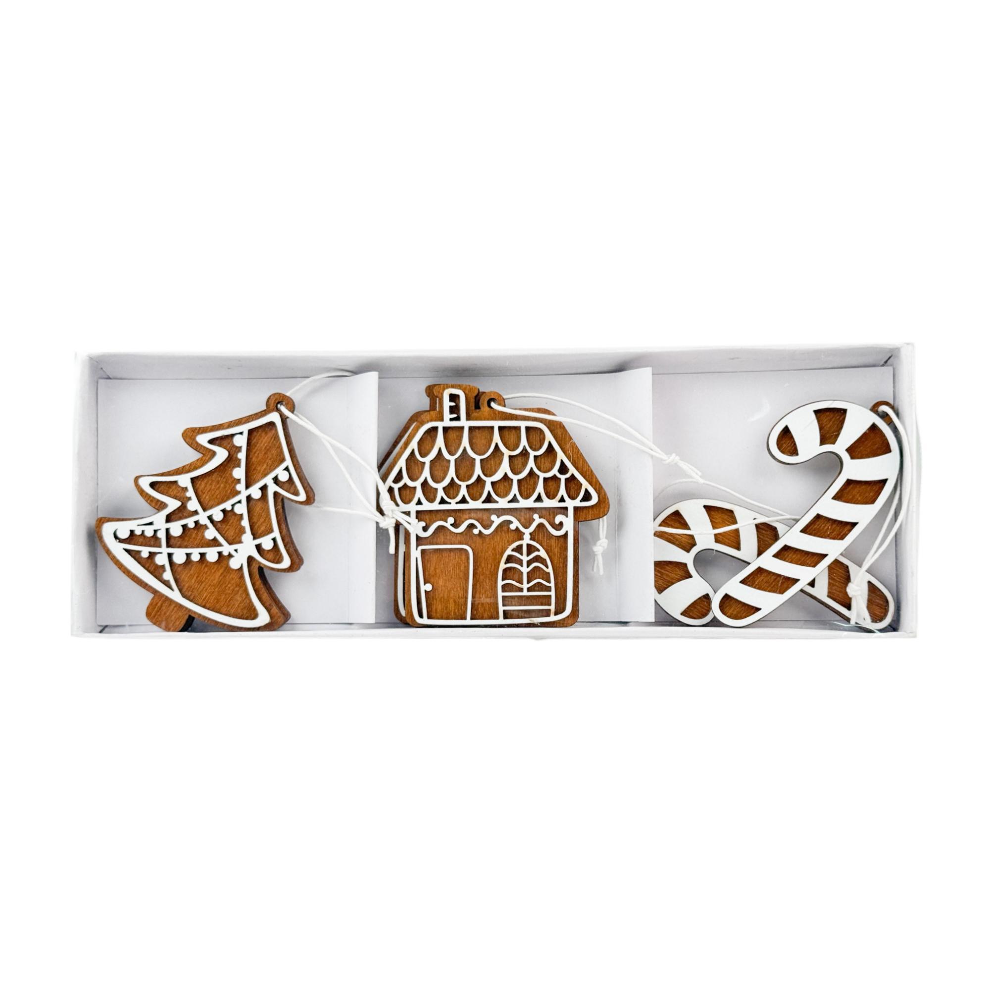 WOODEN HANGING DECO SET OF 6 - 202-2200013