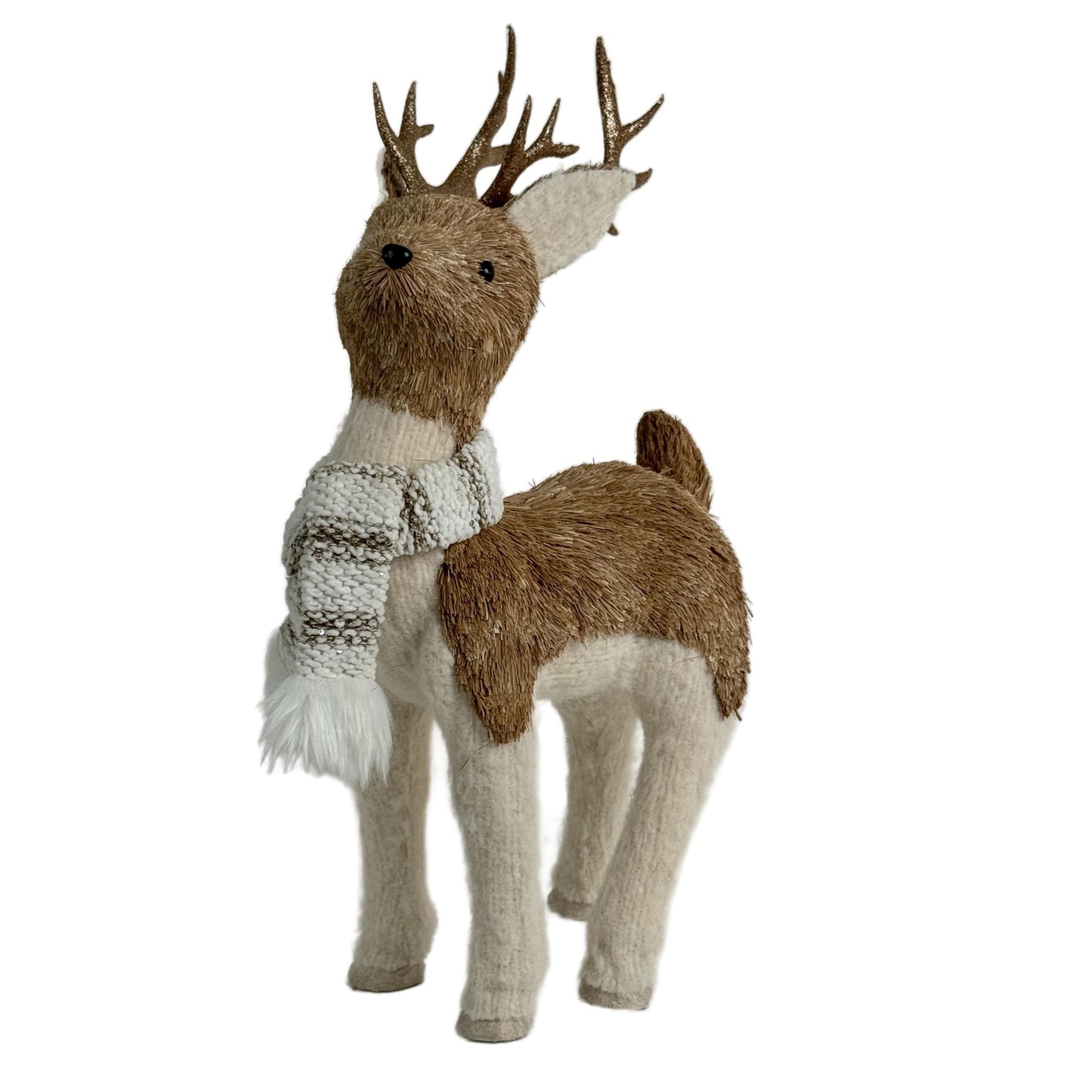 STRAW STANDING REINDEER - 202-2400089