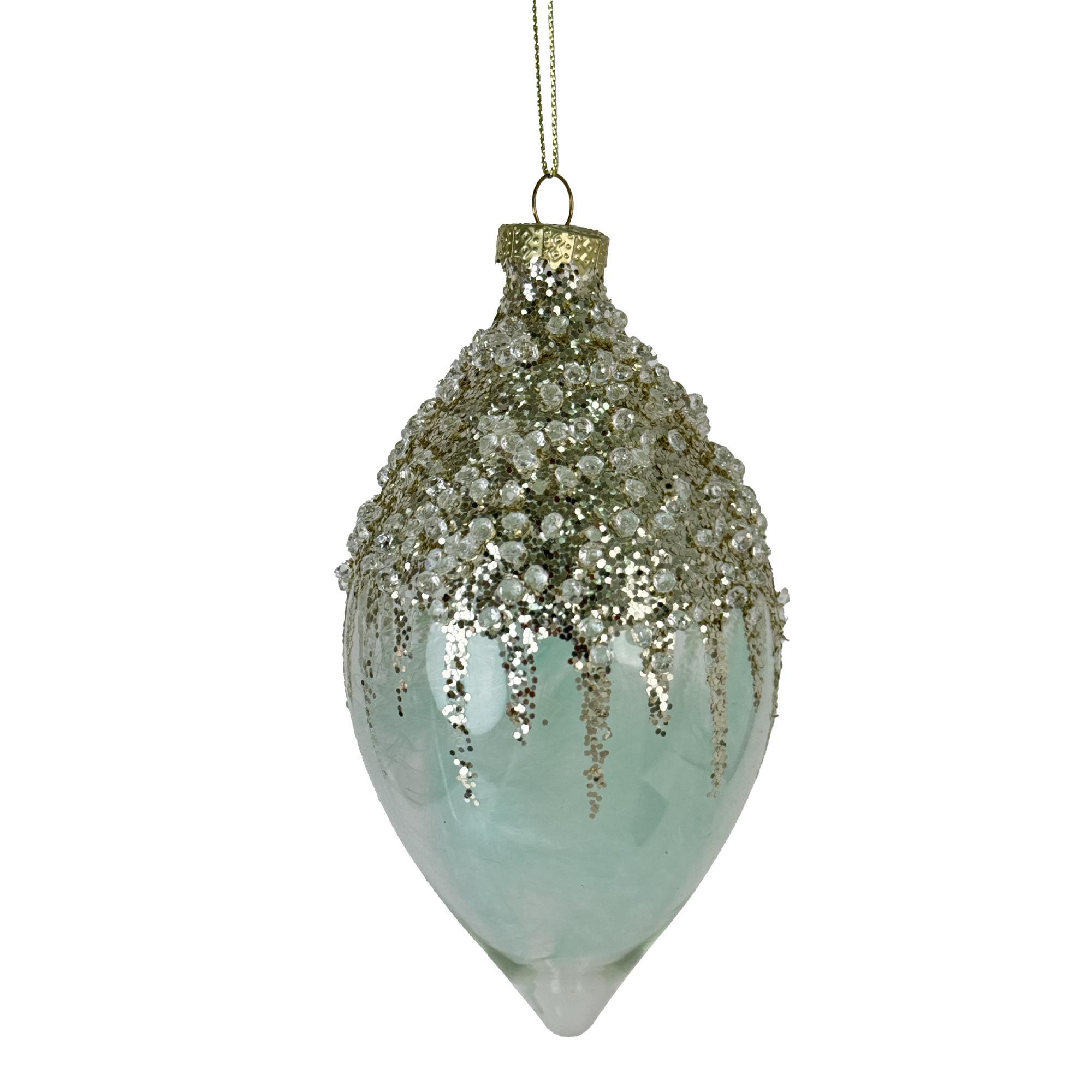 GLASS XMAS HANGING DCOR - 202-3400003
