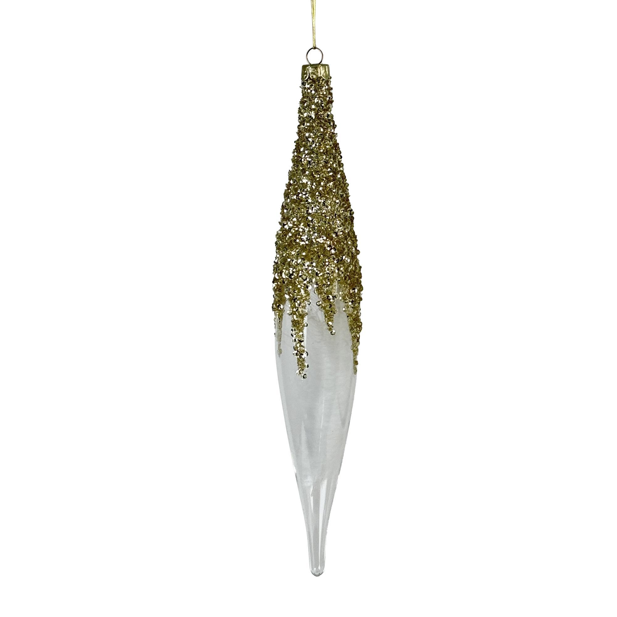 GLASS X'MAS HANGING DCOR - 202-3400030