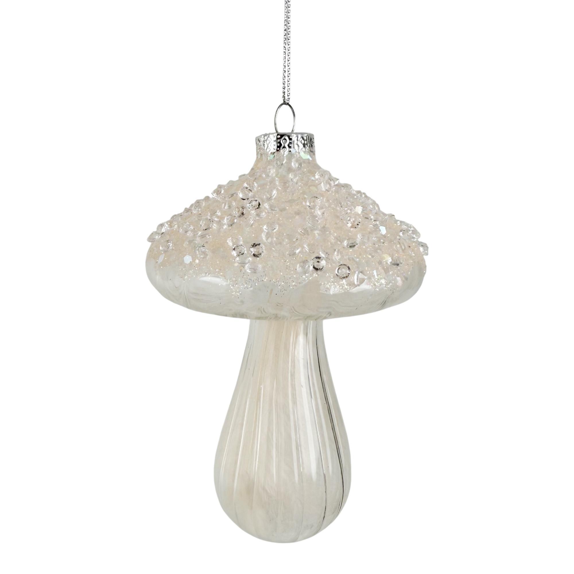 GLASS MUSHROOM HANGING DCOR - 202-3400051