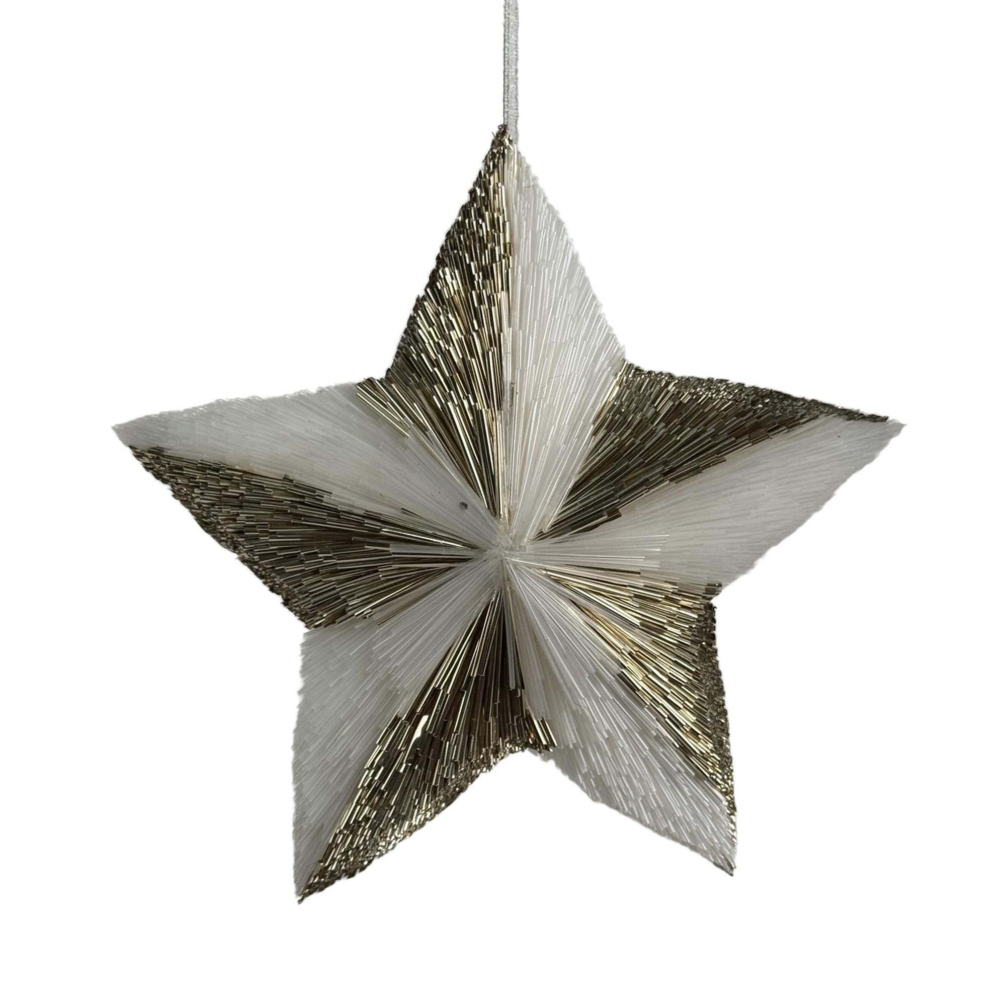 TWO-COLORS STAR HANGING ORNAMENT - 202-4400005