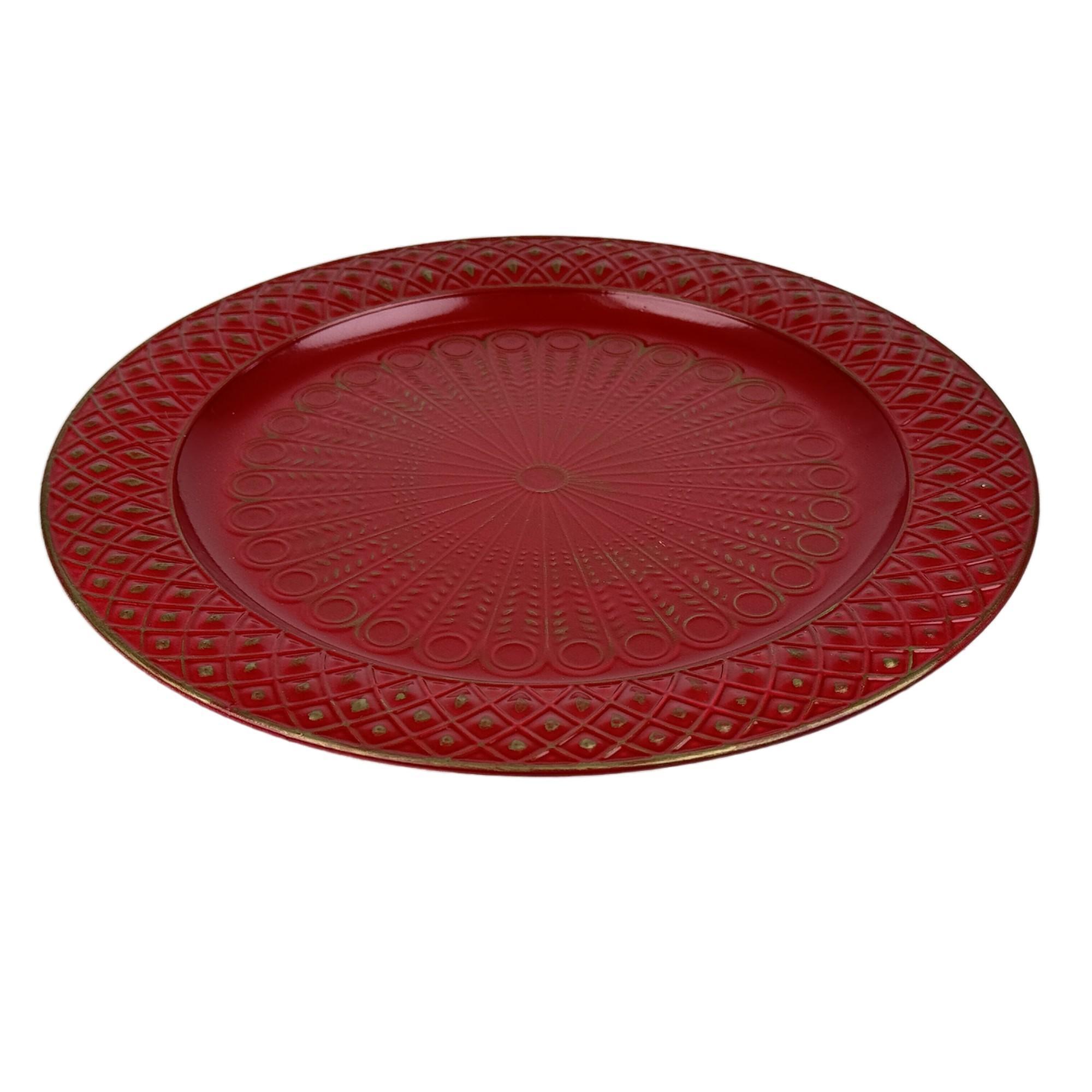 PLATO METALICO 24CM 24X24X0.7C - 202-4900003