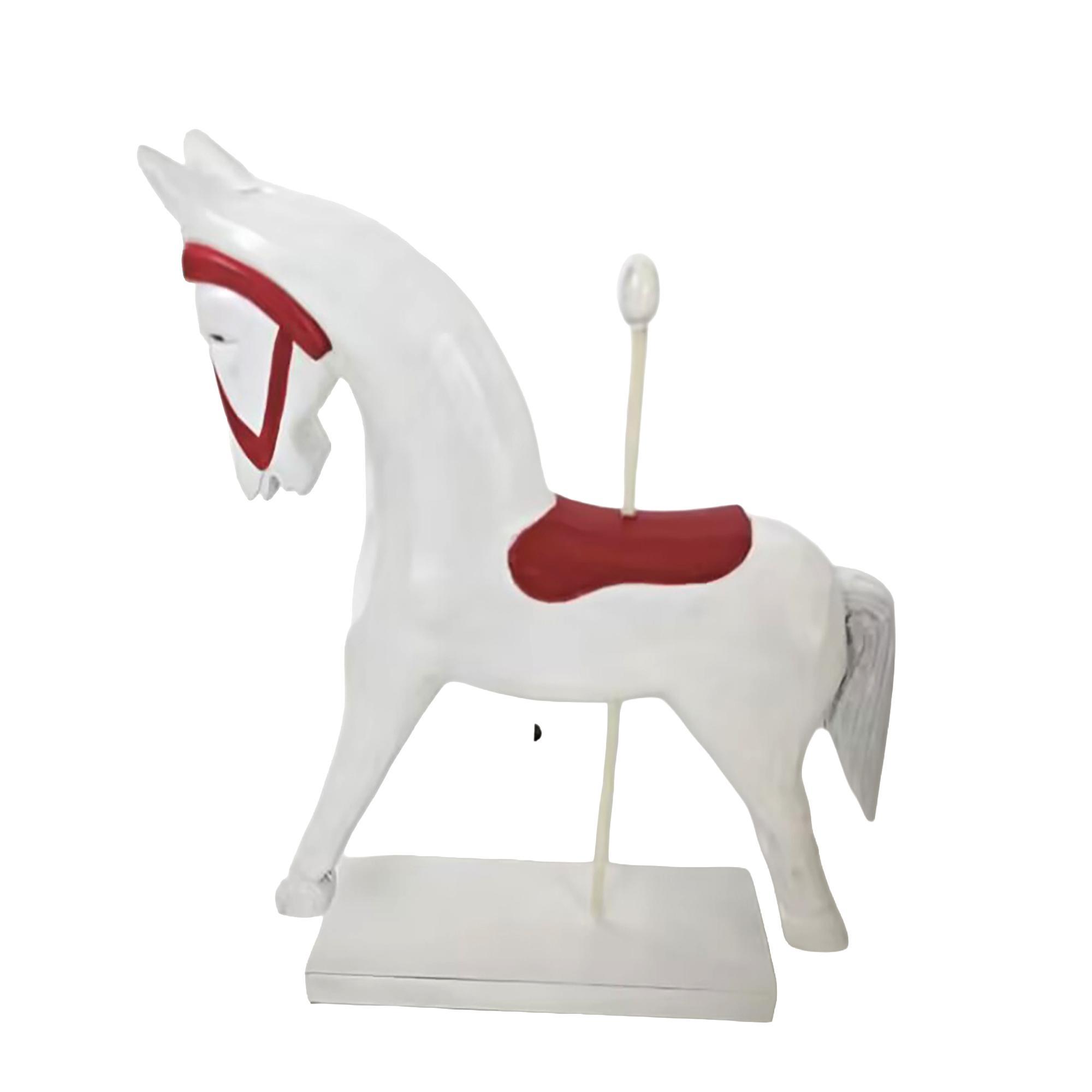 CAVALO DE MADEIRA DECORATIVO 3 - 202-4900130