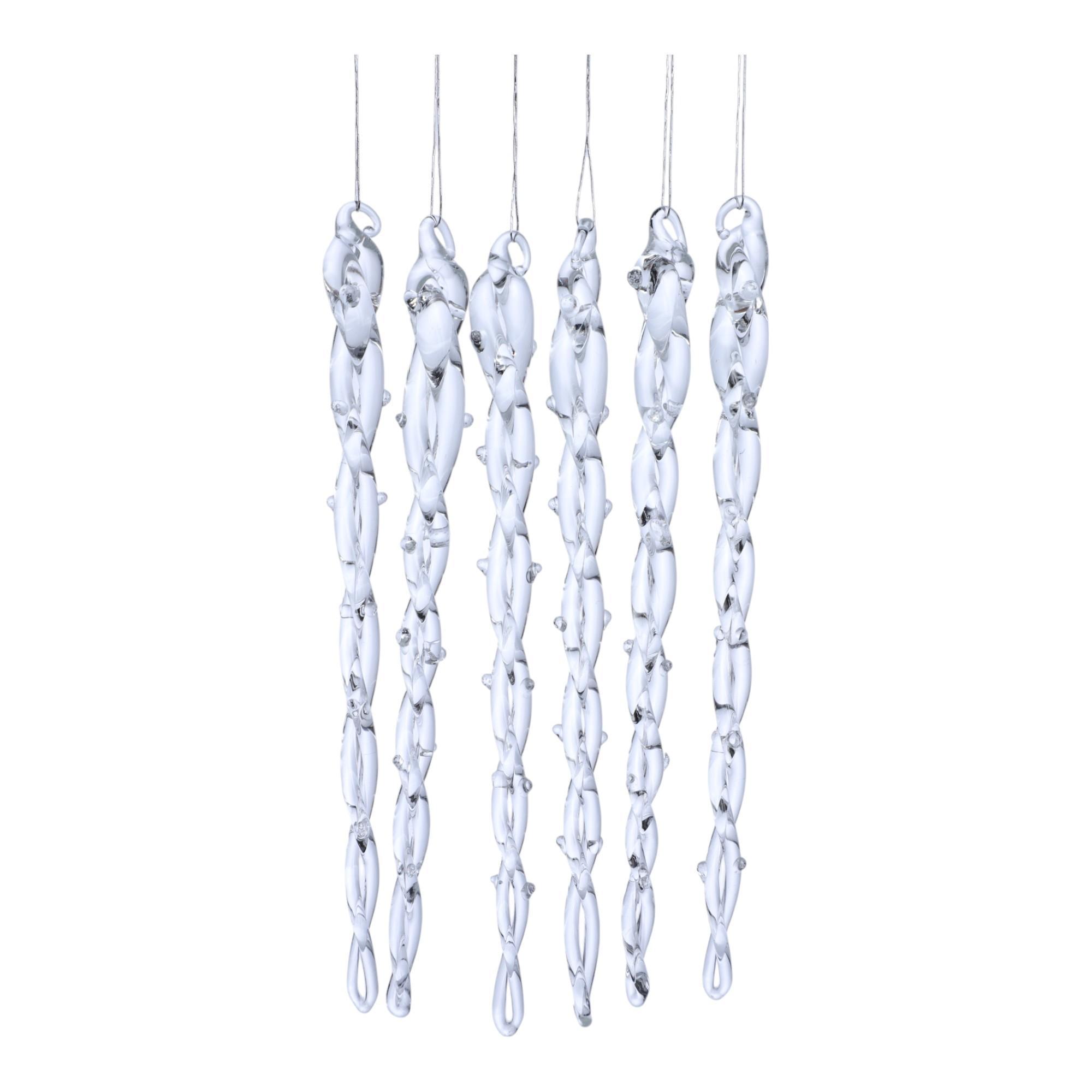 GLASS S/6 XMAS HANGING DCOR - 202-5600002