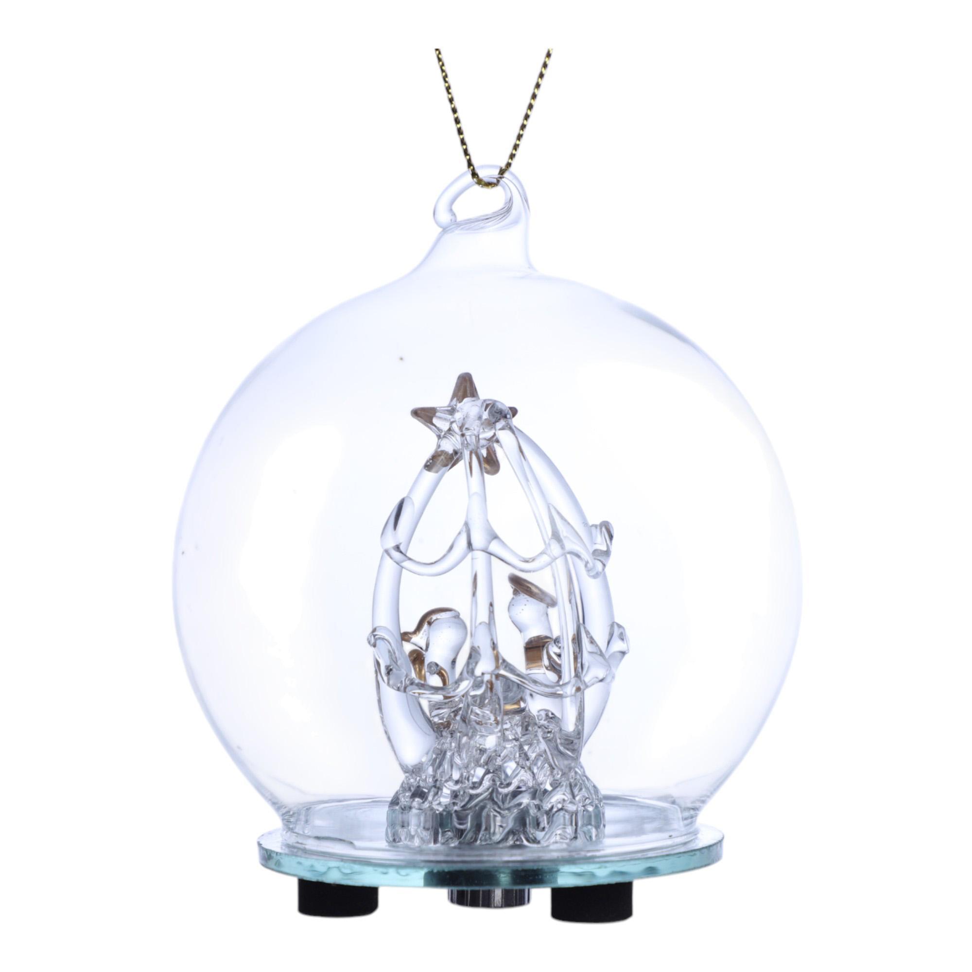 GLASS XMAS HANGING DCOR(USE 3PCS OF "LR41" BUTTON CELL NOT - 202-5600017