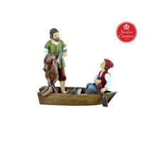 PESCADORES EN BOTE 16.5x7x16CM - 064-492024