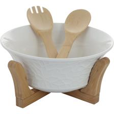 SALADEIRA JG COM UTENSÍLIOS 4PCS - 086-346645