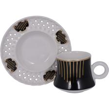 JG CUP WITH SAUCER 12PZ 80ML 8X6. - 087-810050