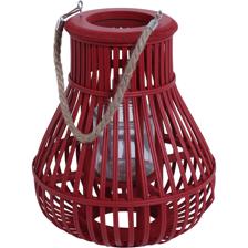 grass basket w/wood feet - 088-110041