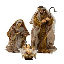 6" FABRIC HOLY FAMILY DCOR - 100-4900518
