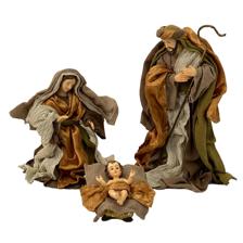 6" FABRIC HOLY FAMILY DCOR - 100-4900520