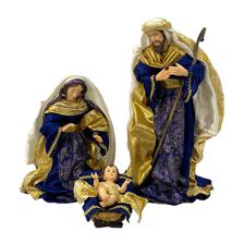 14" FABRIC HOLY FAMILY DCOR - 100-4900541