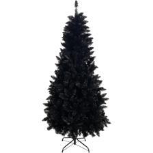 6FT. BLACK COLOR POINTED PVC CHRISTMAS TREE WITHOUT WHITE PA - 110-0100199