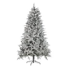 Xmas Tree 240 cm Flocked PE +PVC 1550tips PVC 6cm/0.1mmhing - 110-0100229