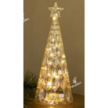 9.5*22.3cm glass tree shape table lamp with star 3.5 0.9cm 1 - 120-0100133B