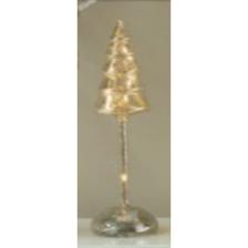 9.3*25cm glass tree table decolight with 8 warm LEDB/O(2AAA - 120-0100134B