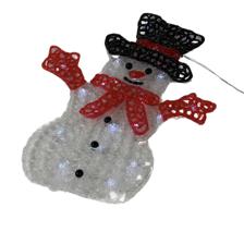 Crystal Snowman Wall Deco - 120-0100194B