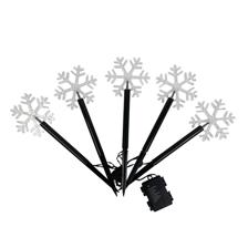 SET OF 5 SNOW FLOOR LIGHTS WITH WATERPROOF BATTERY CASE (3PC - 120-7500065B