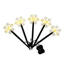 SET OF 5 SNOW FLOOR LIGHTS WITH WATERPROOF BATTERY CASE (3PC - 120-7500065B