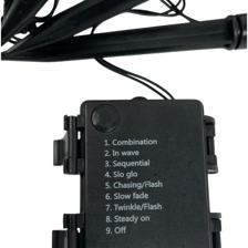 SET OF 5 SNOW FLOOR LIGHTS WITH WATERPROOF BATTERY CASE (3PC - 120-7500065B