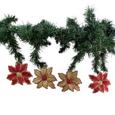 XMAS 4S PLASTIC ORNAMENTS - 130-0500235