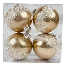 10CM POLYFOAM BALL SET OF 4 INPVC BOX - 130-1900834