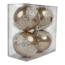 10CM POLYFOAM BALL SET OF 4 INPVC BOX - 130-1900834