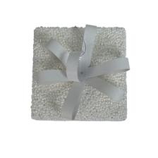 15CM GOLD+WHITE GLITTER GIFT BOX - 130-3200069